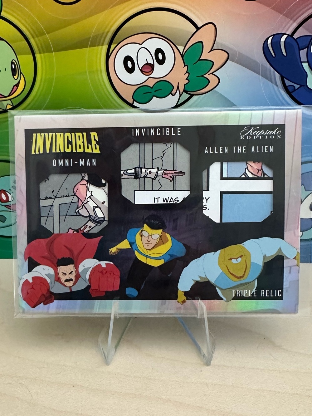 2025 Invincible Triple Relic Silver Card Invincible Omni Man Allen Alien #531